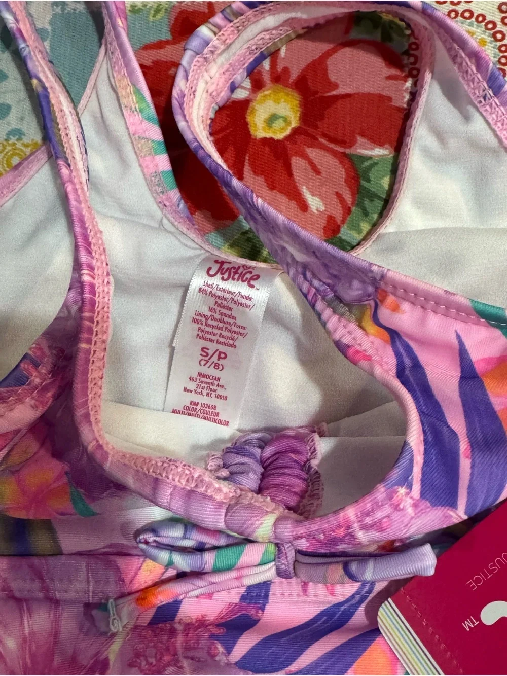 3 Girls size 8 medium bathing suits NWT 2 wonder nation and Justice